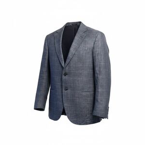 Emporio Armani G-Line Textured Blue Viscose Sport Coat - Size 46US/EUR 56